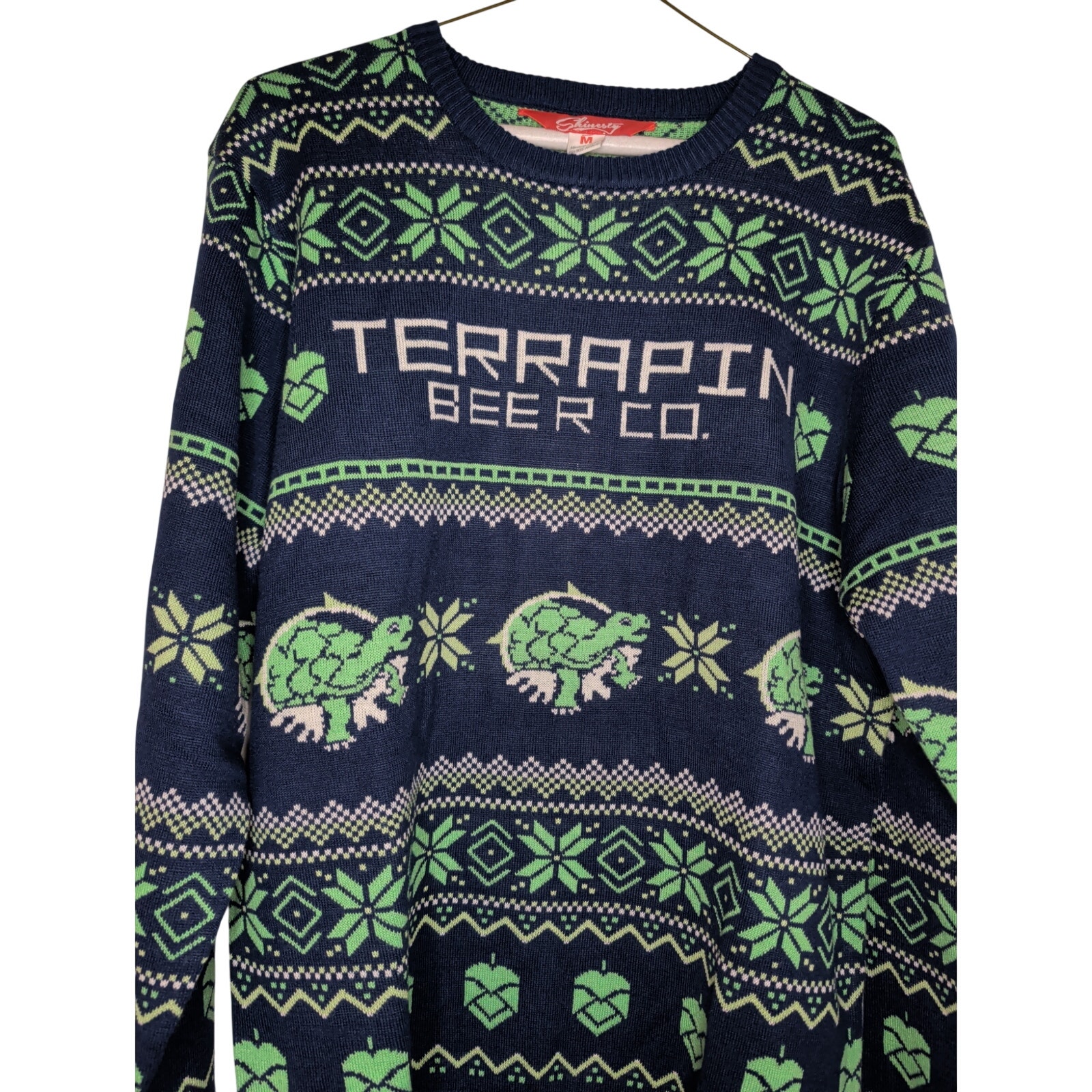 Shinesty Terrapin Beer Co Ugly Christmas Holiday Sweater Medium Nwt — image 4 of 8